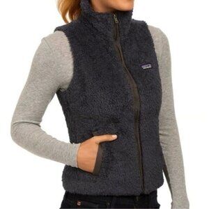 Patagonia Los Gatos Sherpa Fleece Vest Smolder Blue Size Large